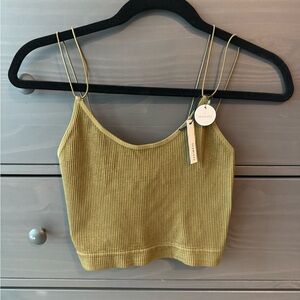 Forever 21 Olive Ribbed Camisole